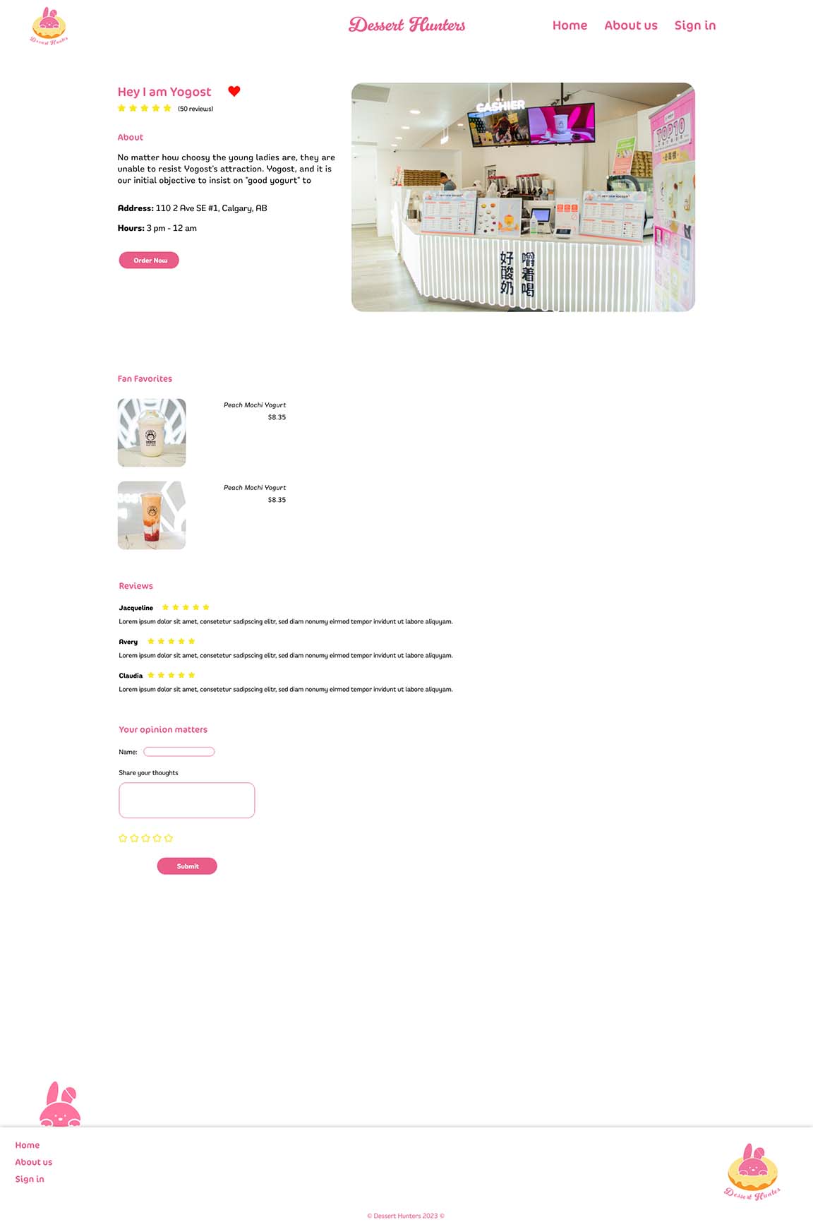 Store Page