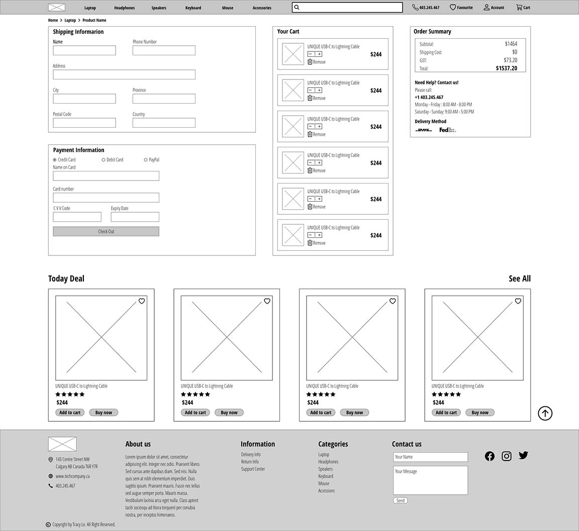 Cart Page