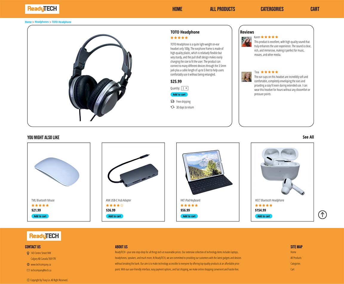 Product Detail Page