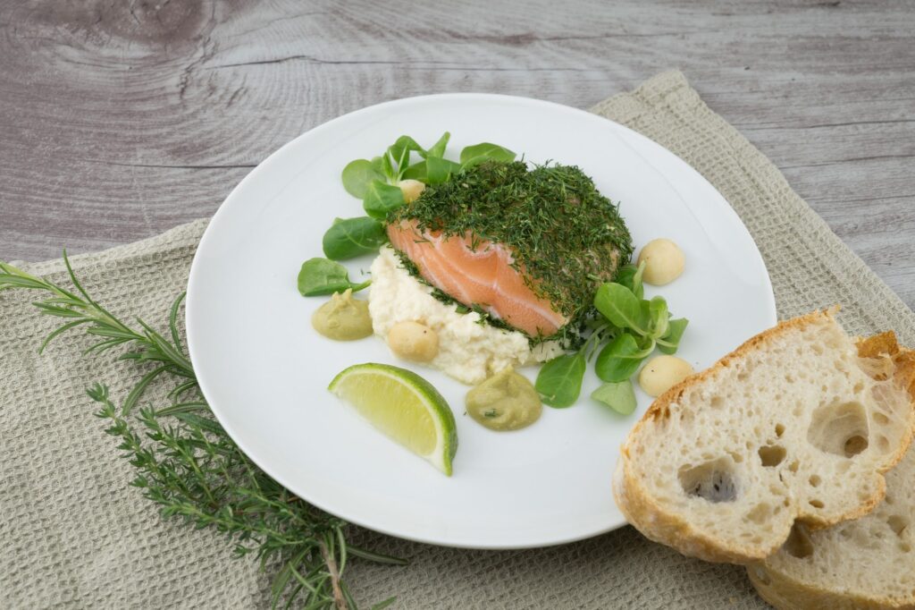 Salmin Dish with Dill Glaze